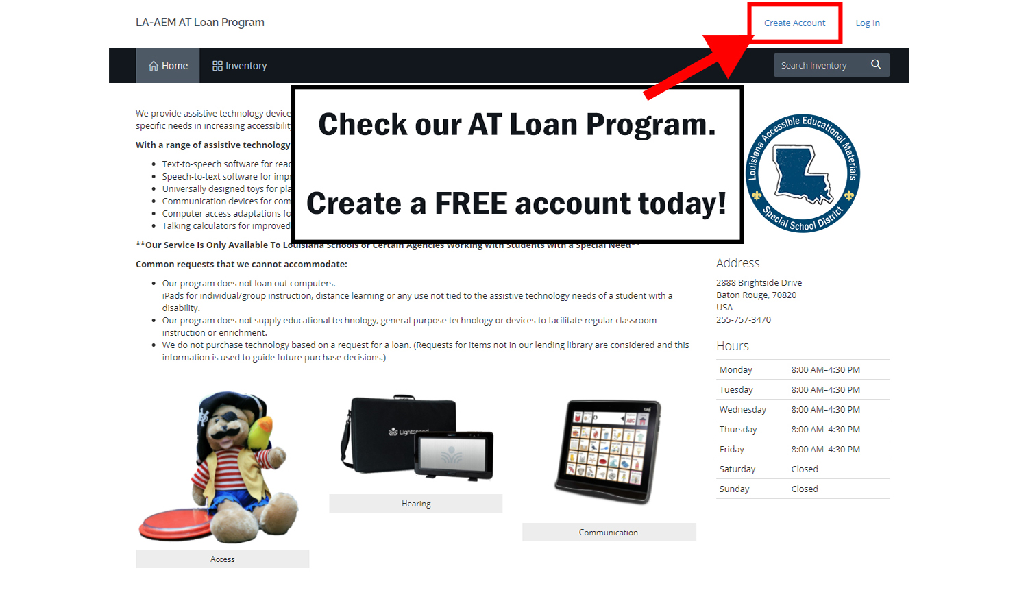 Sign Up for the AT Loan Program