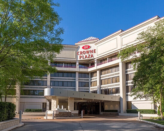 entrance to crown plaza 